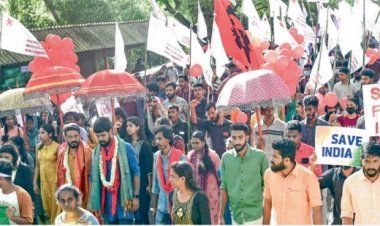 എസ്‌എഫ്‌ഐ ദക്ഷിണേന്ത്യൻ മേഖലാജാഥയ്ക്ക്‌ ഉജ്വല വരവേൽപ്പ്‌