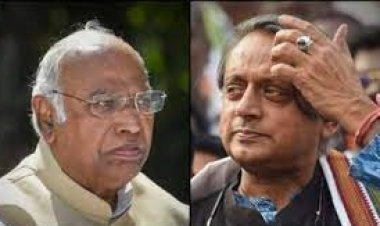 വിജയമുറപ്പിച്ച് ‌മല്ലികാർജുൻ ഖർഗെ; ആയിരത്തിലേറെ വോട്ടു പിടിച്ച് ശശി തരൂർ