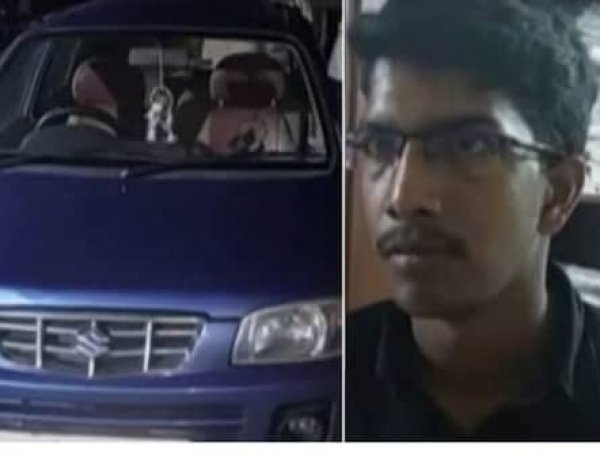 മോഷ്ടിച്ച കാറിൽ എ സിയും ഇട്ടുറങ്ങി, മോഷ്ടാവിനെ കൂളായി പൊലീസ് പിടിച്ചു