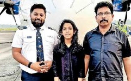 പൈലറ്റാകാനുള്ള മോഹം രാഹുൽ ഗാന്ധിയെ അറിയിച്ച വേദിക വിമാനത്തിൽ പറന്നു
