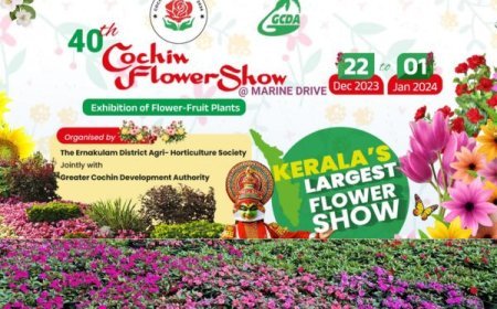 വർണ്ണവസന്തം ഒരുക്കി കൊച്ചി; കൊച്ചിൻ   ഫ്ലവർ ഷോഡിസംബര്‍ 22 മുതല്‍ ജനുവരി ഒന്ന് വരെ