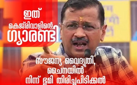 സൗജന്യ വൈദ്യുതി, ചൈനയിൽ നിന്ന് ഭൂമി തിരിച്ചുപിടിക്കൽ അടക്കം 10 വാഗ്ദാനങ്ങള്‍; ഇത് 'കെജ്‌രിവാളിന്റെ ഗ്യാരണ്ടി'