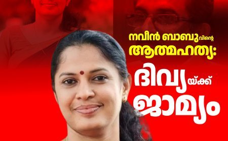 നവീൻ ബാബുവിന്റെ ആത്മഹത്യ: പി.പി.ദിവ്യയ്ക്ക് ജാമ്യം