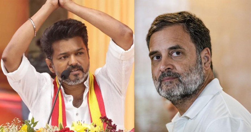 രാഹുല്‍ ഗാന്ധിയുടെ വോട്ടര്‍ അധികാര്‍ യാത്രയില്‍ വിജയ് പങ്കെടുത്തേക്കും; ടിവികെ-കോണ്‍ഗ്രസ് സഖ്യത്തിന് ശ്രമമെന്ന് റിപ്പോര്‍ട്ടുകള്‍