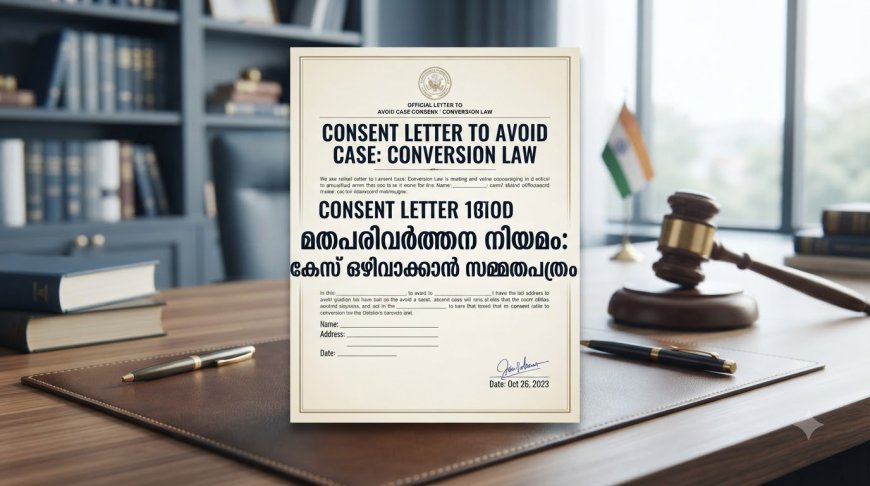 മതപരിവർത്തന നിയമം: കേസ് ഒഴിവാക്കാൻ സമ്മതപത്രം