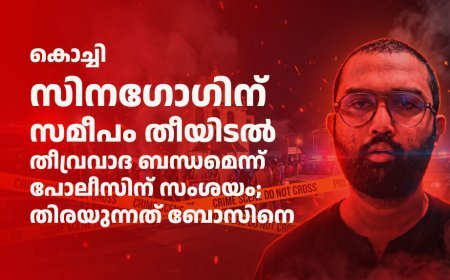 കൊച്ചി സിനഗോഗിന് സമീപം തീയിടൽ തീവ്രവാദ ബന്ധമെന്ന് പോലീസിന് സംശയം; തിരയുന്നത് ബോസിനെ