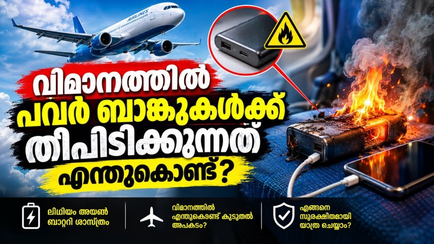 വിമാനങ്ങളിൽ പവർ ബാങ്കുകൾക്ക് തീപിടിക്കുന്നത് എന്തുകൊണ്ട്?
