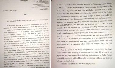 മുല്ലപ്പെരിയാർ മരംമുറി; മന്ത്രി ഒന്നും അറിഞ്ഞില്ലെന്ന് വനം സെക്രട്ടറിയും